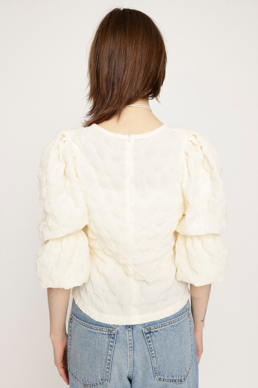 SLY「PUFF SLEEVE CUT トップス」|Tシャツ・カットソー|