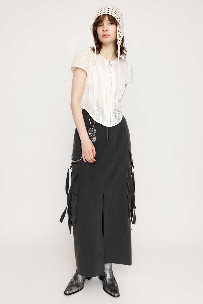 SLY「FRONT ZIP CARGO スカート」|スカート|