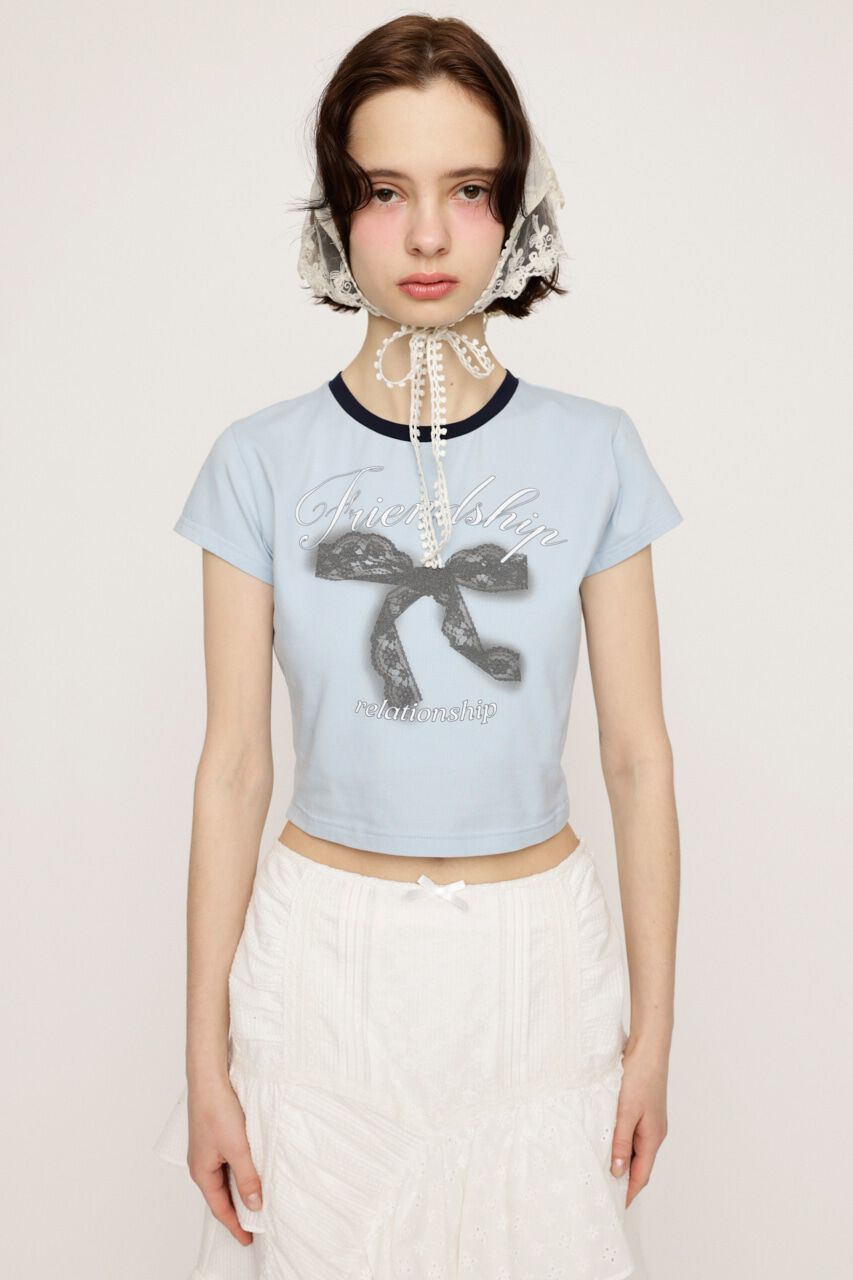 SLY「RIBBON COMPACT Tシャツ」|Tシャツ・カットソー|