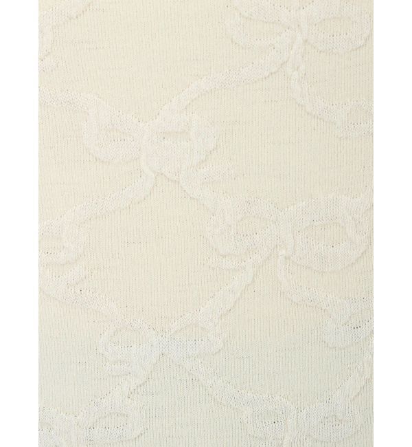 CALNAMUR「リボンジャガードキャミワンピース」|ワンピース|