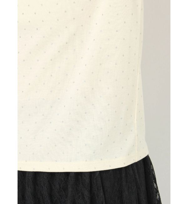 CALNAMUR「ラメドットフレアスリーブトップス」|Tシャツ・カットソー|