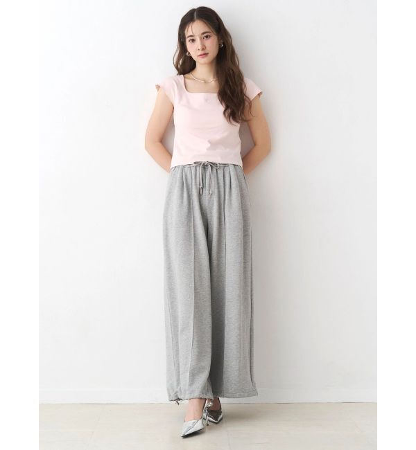 CALNAMUR「カップ付きフレンチスリーブトップス」|Tシャツ・カットソー|