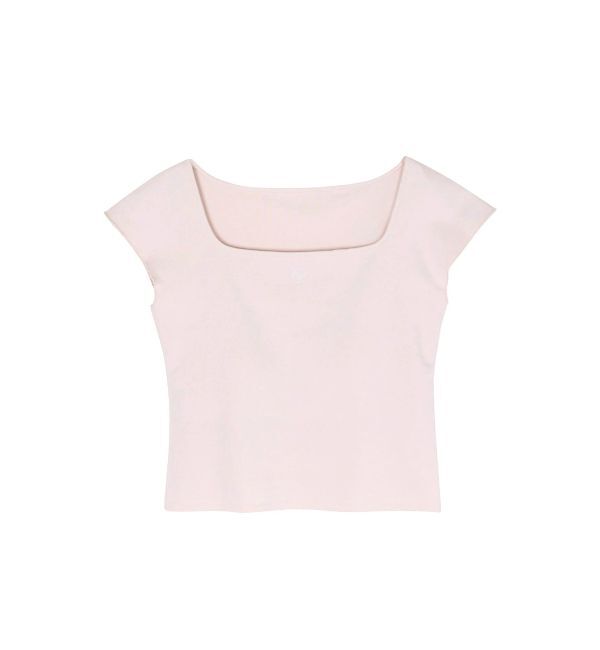 CALNAMUR「カップ付きフレンチスリーブトップス」|Tシャツ・カットソー|