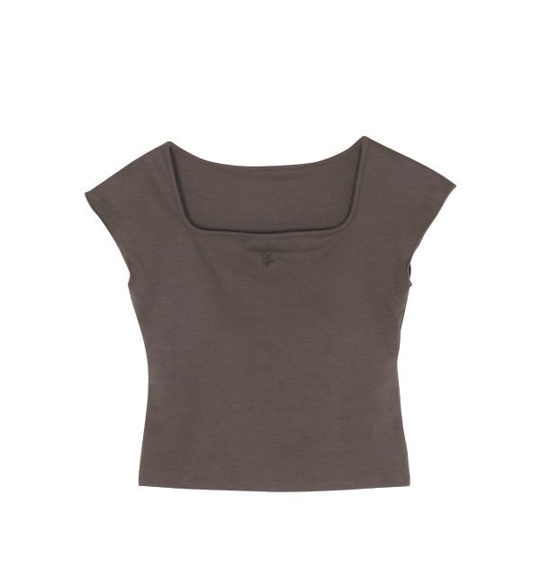 CALNAMUR「カップ付きフレンチスリーブトップス」|Tシャツ・カットソー|