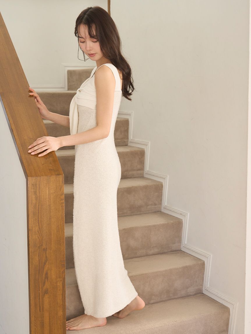 SNIDEL HOME「リボンツイードワンピース」|ルームウェア|