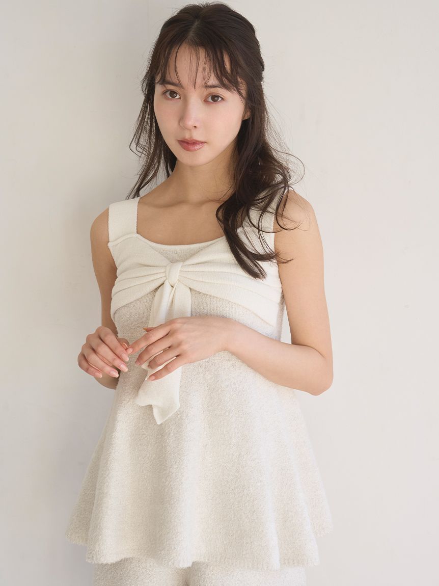 SNIDEL HOME「リボンツイードチュニック」|ルームウェア|IVR