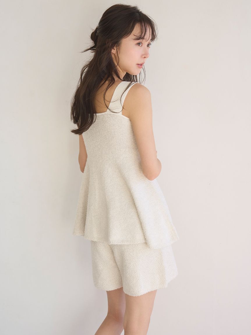 SNIDEL HOME「リボンツイードチュニック」|ルームウェア|