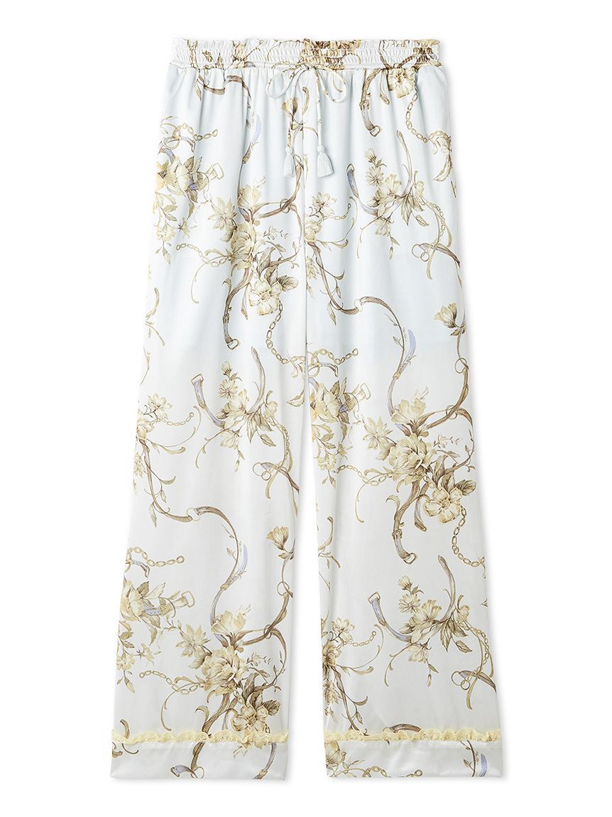 SNIDEL HOME「ブライトカットソースカーフロングパンツ」|ルームウェア|BLU