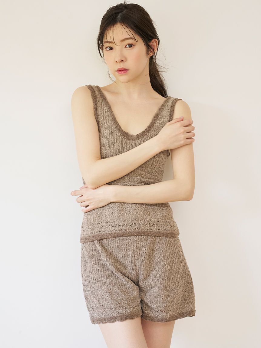 SNIDEL HOME「クロシェショートパンツ」|ルームウェア|BRW