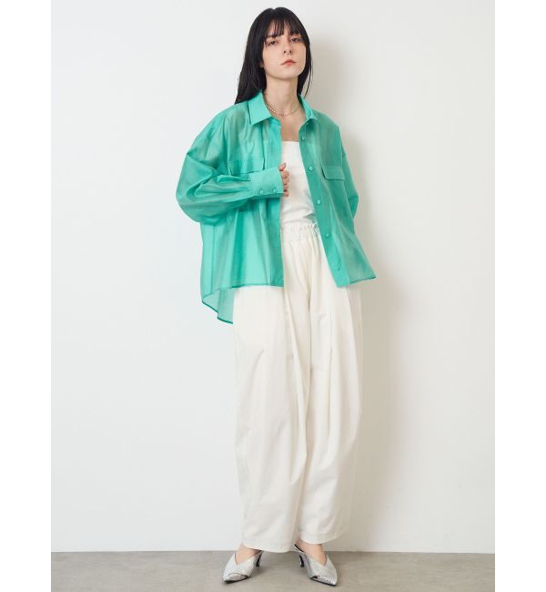 ELENDEEK「SHEER RELAXY SH」|シャツ・ブラウス|