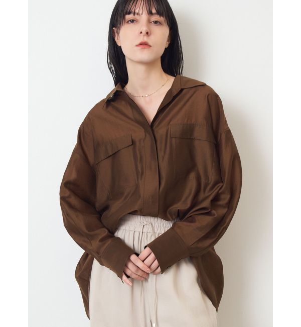 ELENDEEK「SHEER RELAXY SH」|シャツ・ブラウス|