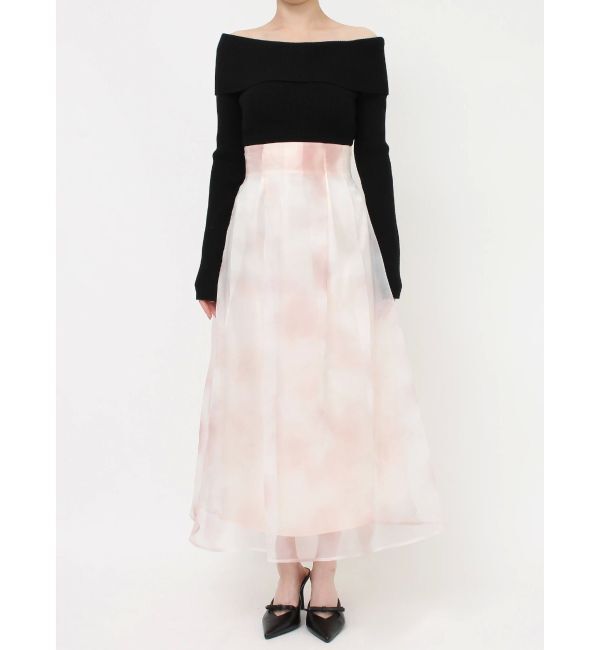 RESEXXY「グロッシーマーブルフレアスカート」|スカート|