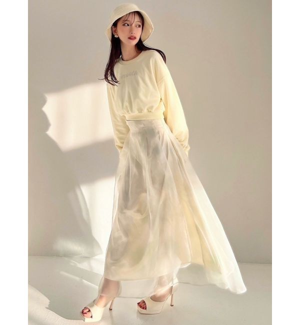 RESEXXY「グロッシーマーブルフレアスカート」|スカート|