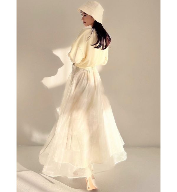 RESEXXY「グロッシーマーブルフレアスカート」|スカート|