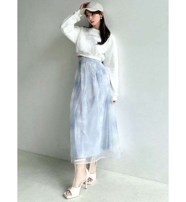 RESEXXY「グロッシーマーブルフレアスカート」|スカート|