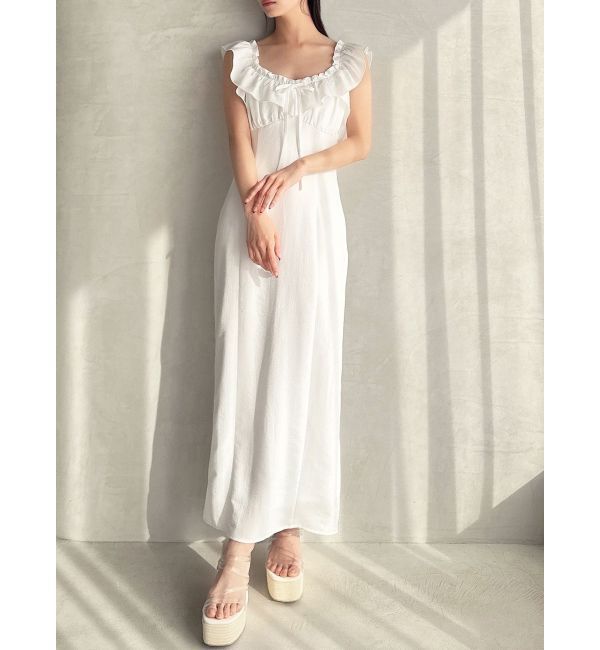 RESEXXY「Iラインワンピース」|ワンピース|ホワイト