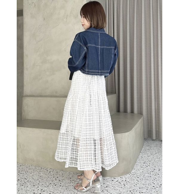 dazzlin「スパンコールチェックコルセットワンピース」|ワンピース|