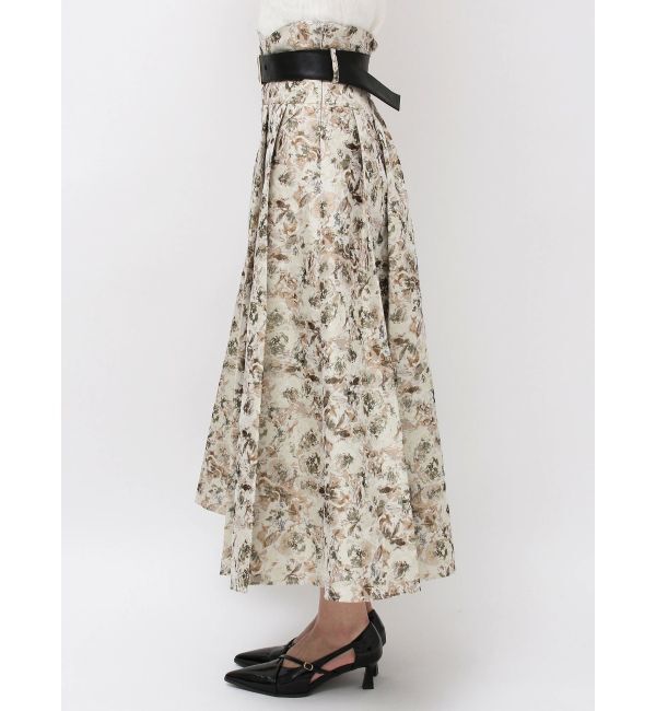 dazzlin「【WEB限定カラーあり】サイドタックベルトフレアスカート」|スカート|