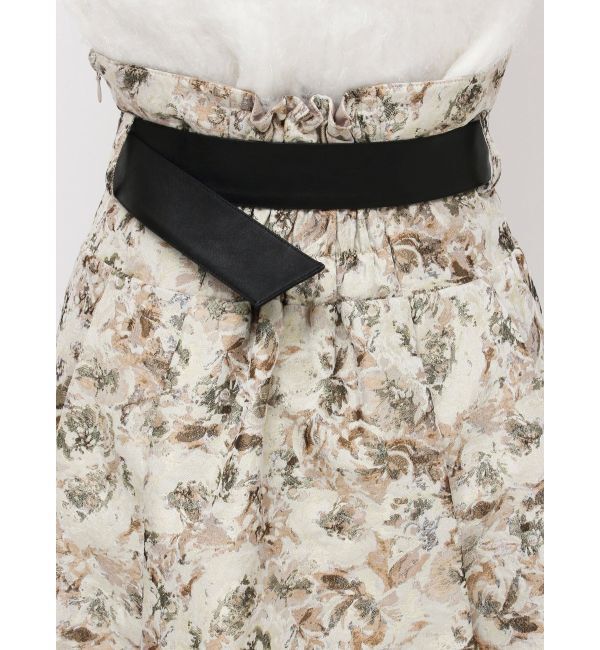 dazzlin「【WEB限定カラーあり】サイドタックベルトフレアスカート」|スカート|