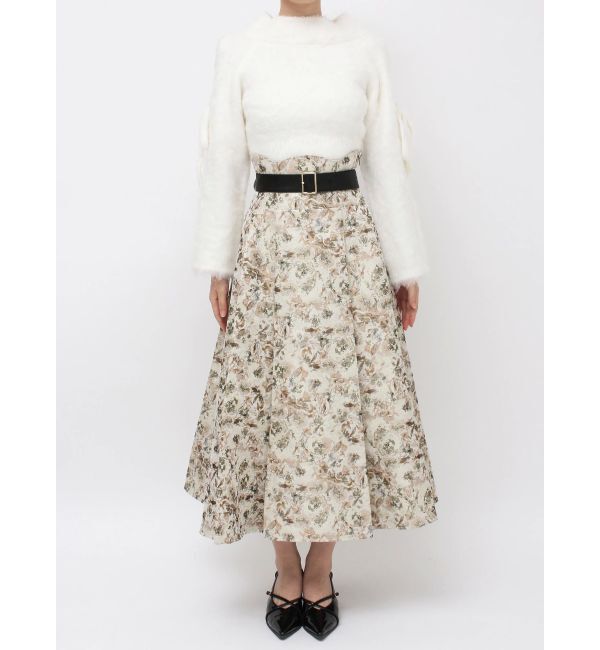 dazzlin「【WEB限定カラーあり】サイドタックベルトフレアスカート」|スカート|