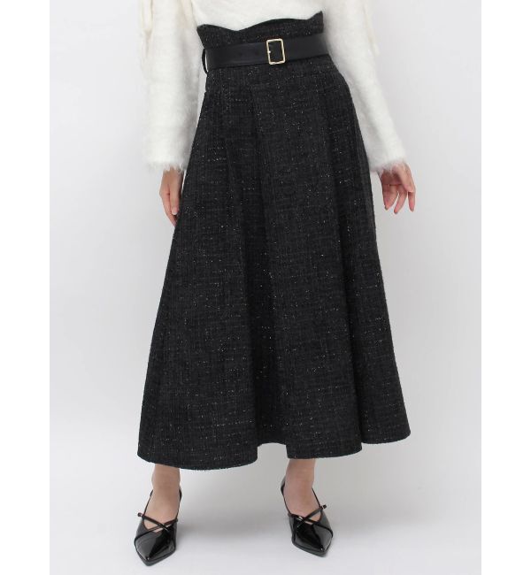 dazzlin「【WEB限定カラーあり】サイドタックベルトフレアスカート」|スカート|
