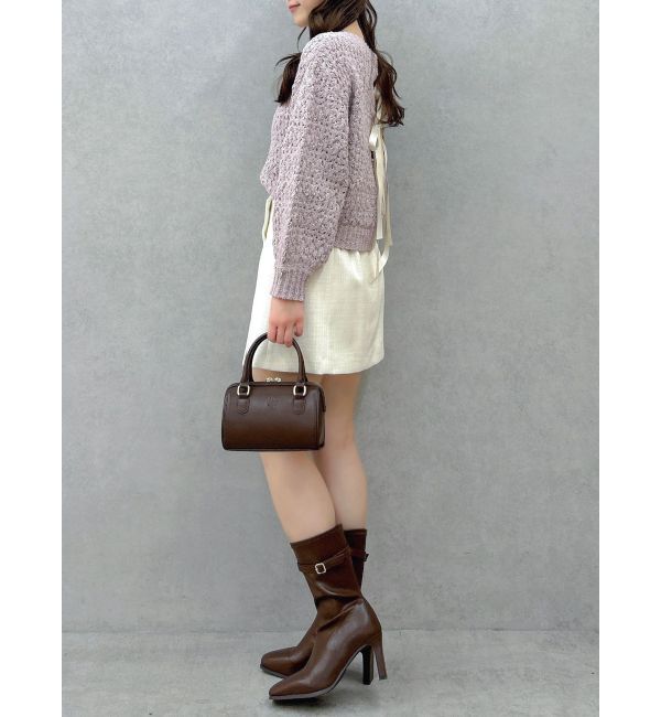 dazzlin「アンクルベルトミドルブーツ」|ロングブーツ|