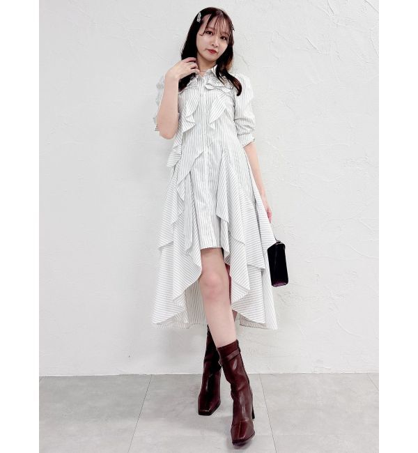 dazzlin「アンクルベルトミドルブーツ」|ロングブーツ|