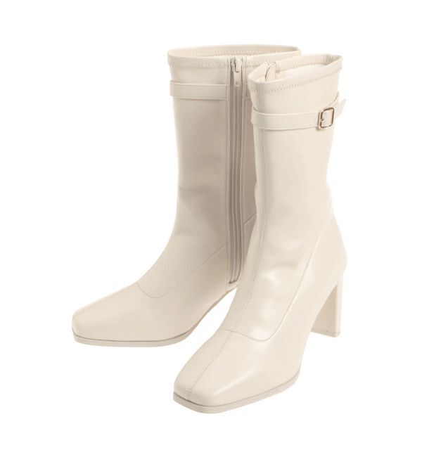 dazzlin「アンクルベルトミドルブーツ」|ロングブーツ|