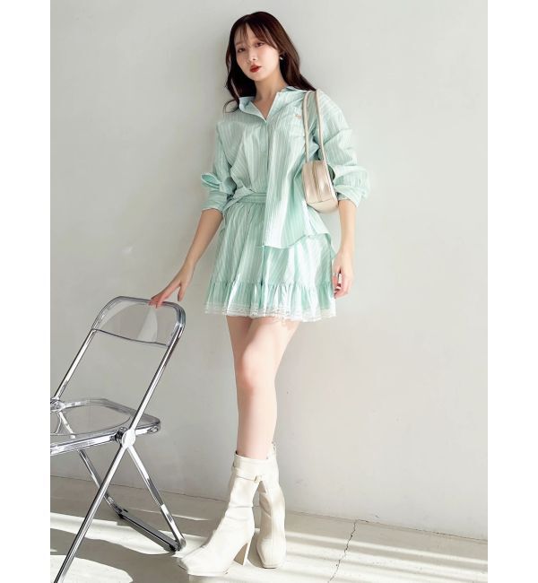 dazzlin「アンクルベルトミドルブーツ」|ロングブーツ|