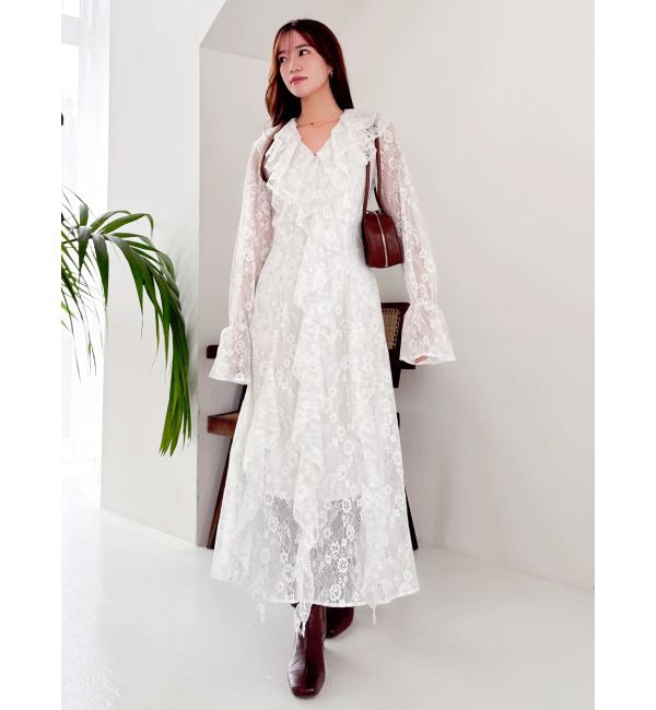 dazzlin「レースガウンワンピース」|ワンピース|