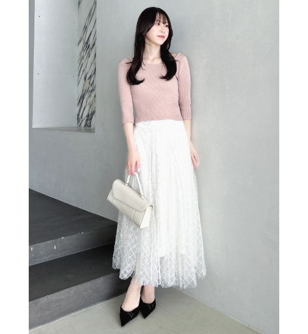 dazzlin「バックレースアップタイトニット」|ニット・セーター|