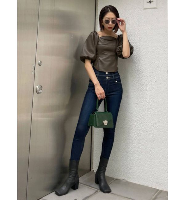 EMODA「ボリュームスリーブコンパクトトップ」|Tシャツ・カットソー|