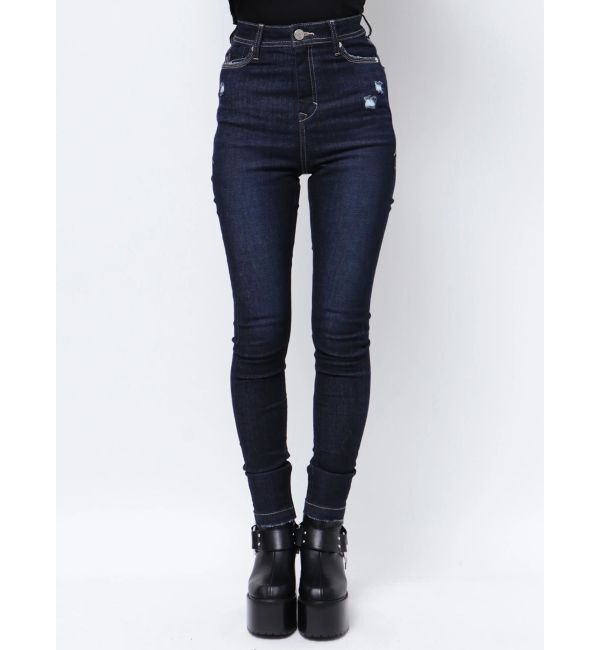 EMODA「ミニマルジャストウエストパギンス」|デニム|