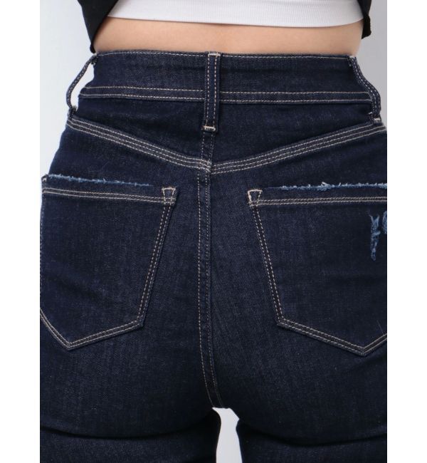 EMODA「ミニマルジャストウエストパギンス」|デニム|