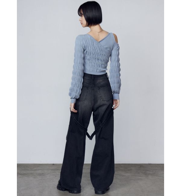 EMODA「カーゴベルトルーズジーンズ」|デニム|