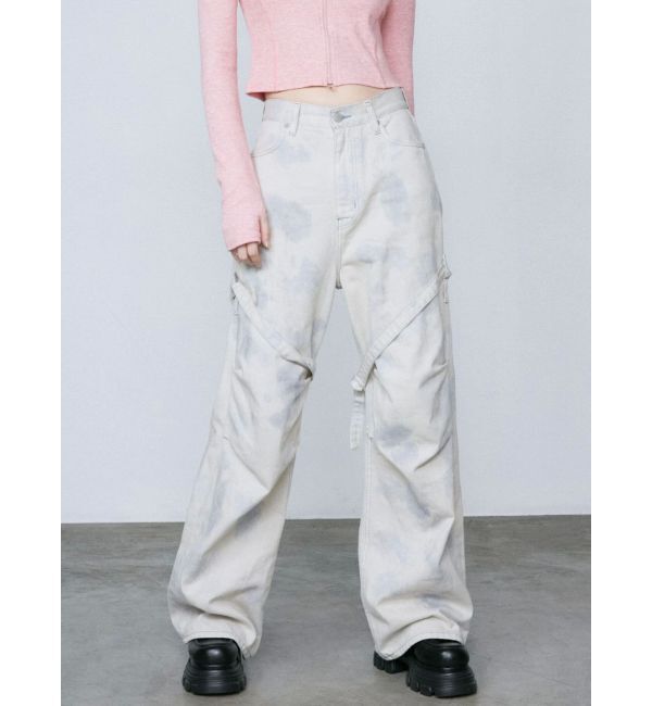 EMODA「カーゴベルトルーズジーンズ」|デニム|