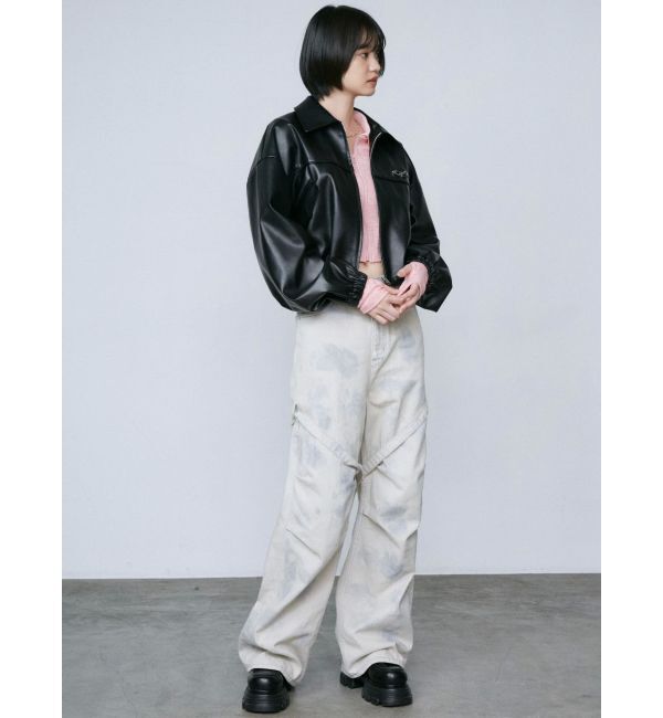 EMODA「カーゴベルトルーズジーンズ」|デニム|