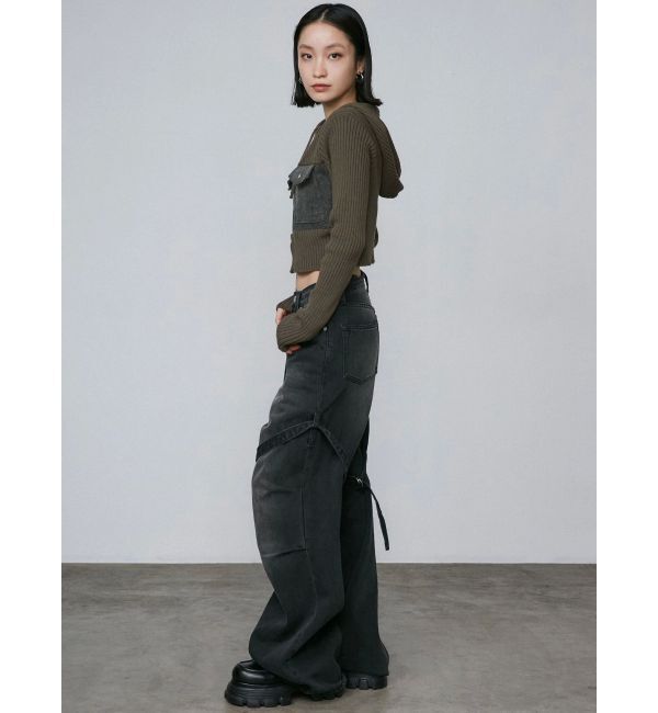 EMODA「カーゴベルトルーズジーンズ」|デニム|