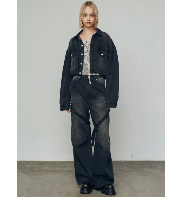 EMODA「カーゴベルトルーズジーンズ」|デニム|