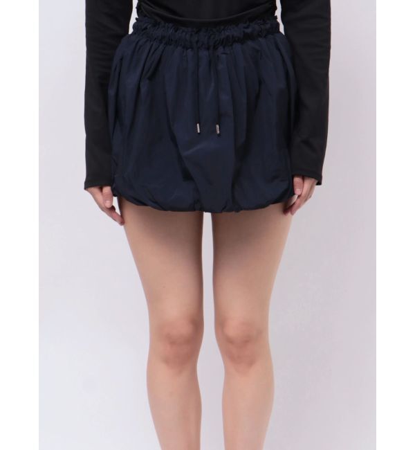 EMODA「ナイロンバルーンミニスカート」|スカート|ブラック