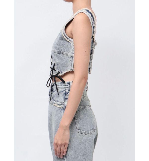 EMODA「カーブレースアップデニムビスチェ」|タンクトップ|