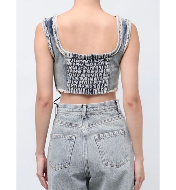 EMODA「カーブレースアップデニムビスチェ」|タンクトップ|