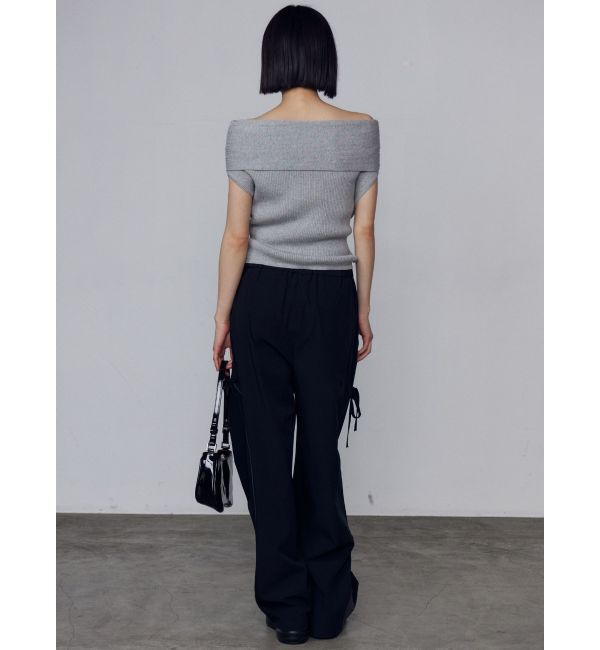 EMODA「リボンオフショルダートップ」|ニット・セーター|