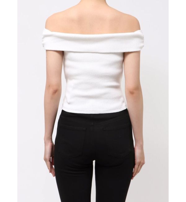 EMODA「リボンオフショルダートップ」|ニット・セーター|