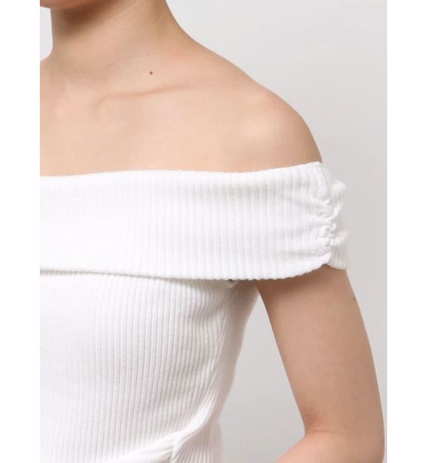 EMODA「リボンオフショルダートップ」|ニット・セーター|
