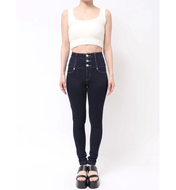 EMODA「【ELDER】NUDEハイウエストデニム」|デニム|