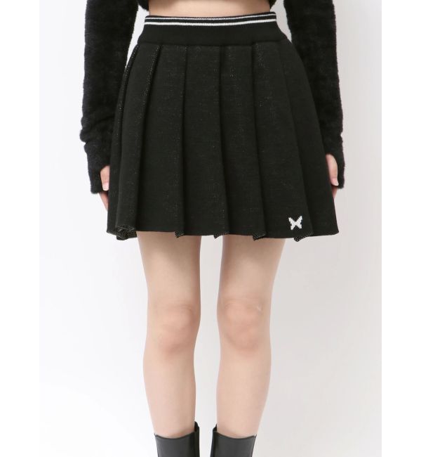 EMODA「プリーツニットミニスカート」|スカート|