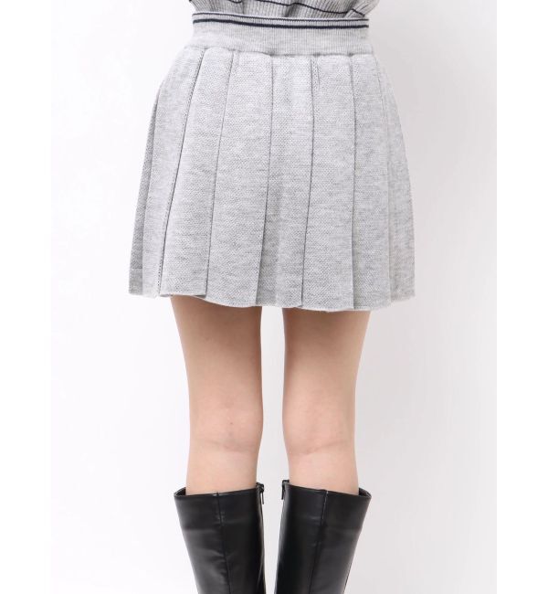 EMODA「プリーツニットミニスカート」|スカート|