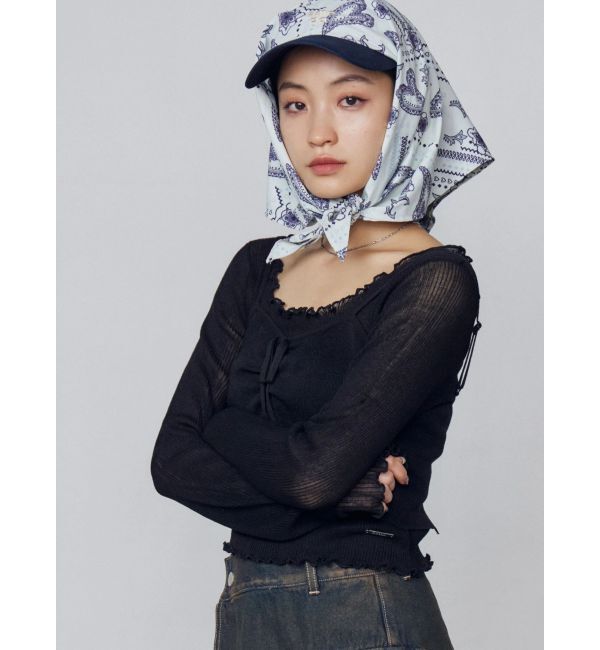 EMODA「2トーンスカーフキャップ」|キャップ・キャスケット|