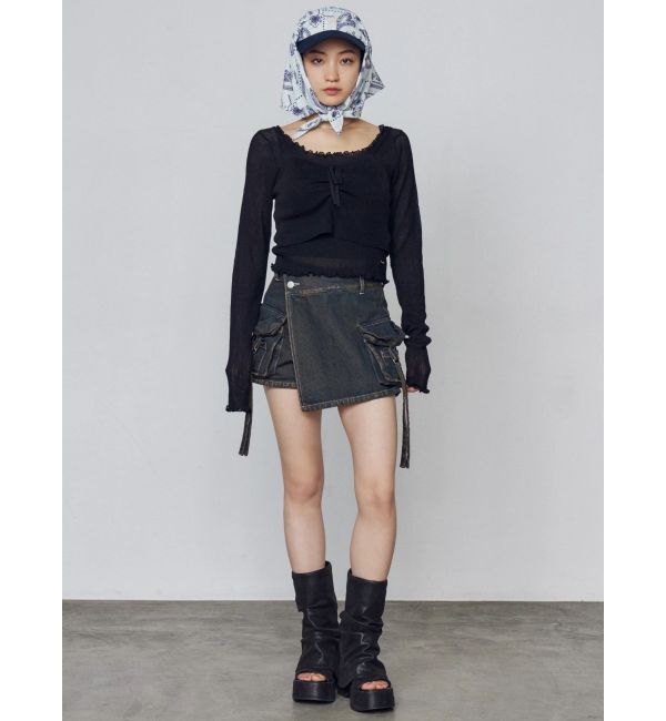 EMODA「2トーンスカーフキャップ」|キャップ・キャスケット|